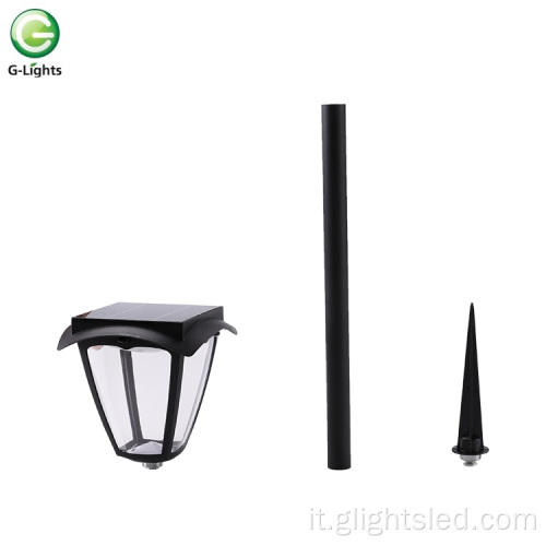 Luce solare a LED da giardino impermeabile da 1,5 W per esterni